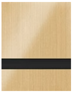 Brushed Satin Gold/Black Acrylic