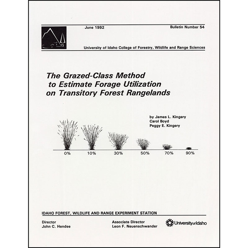 The Grazed-Class Method to Estimate Forage Utilization on Transitory Forest Rangelands