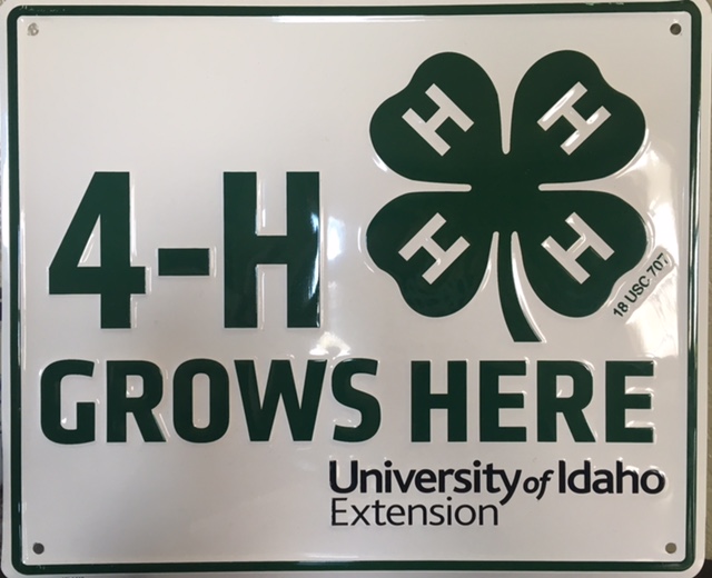 4-H Grows Here Sign