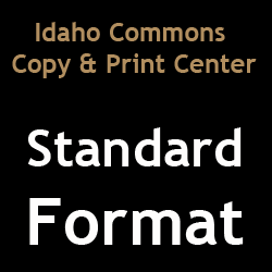 Copy & Print Center-Standard Format Payment